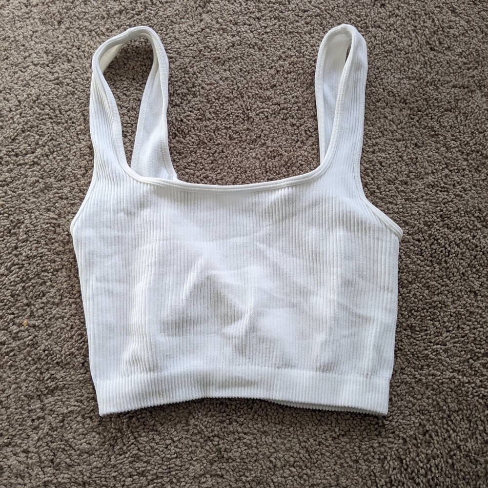 White Seamless tank